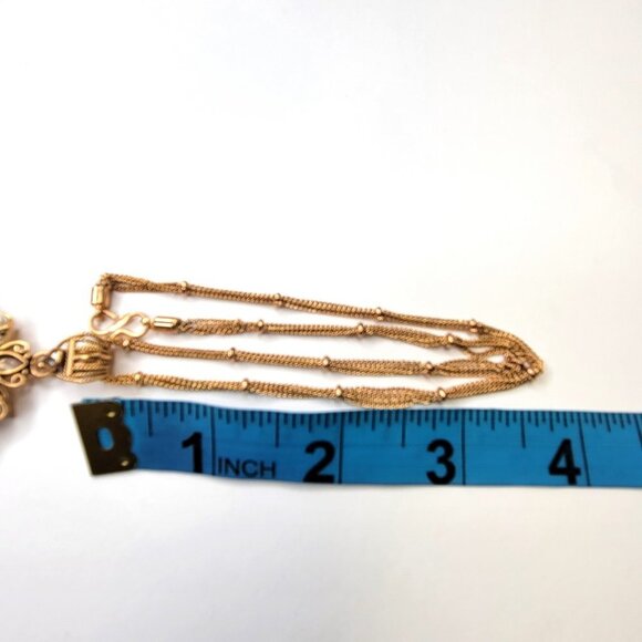 Ethnic Antique Gold Tone Pendant - Picture 7 of 14